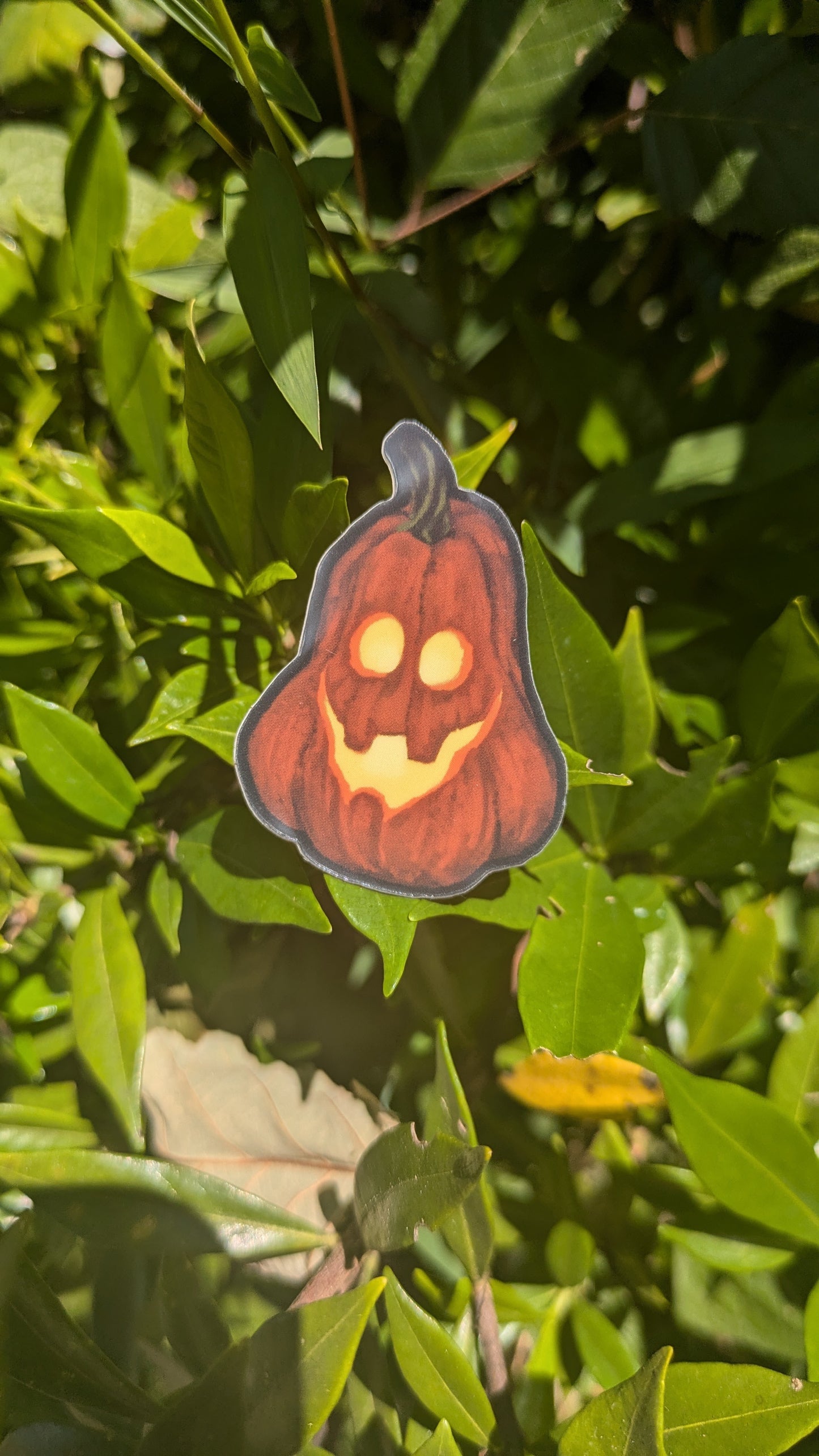 Glow-In-The-Dark Pumpkin Stickers