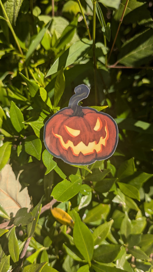 Glow-In-The-Dark Pumpkin Stickers